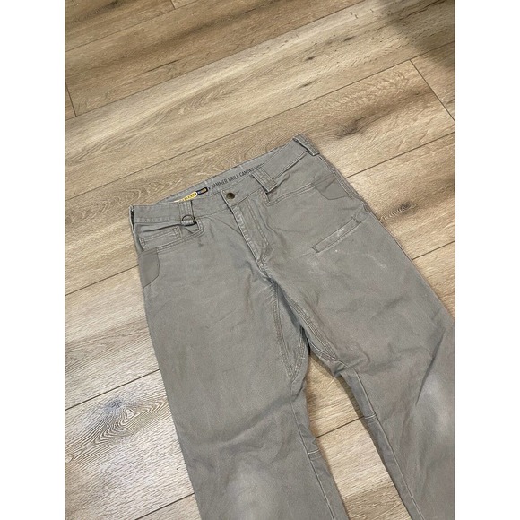 Men's NOBLE OUTFITTERS Tan Full Flexx Hammer Drill Canvas Work Pants 32x32 - Picture 3 of 6